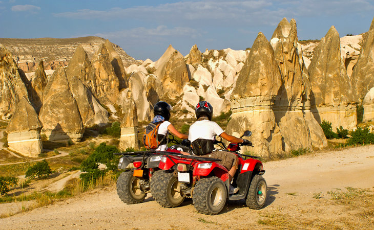 Kapadokyada Gündoğumu ve gün batımı atv turları